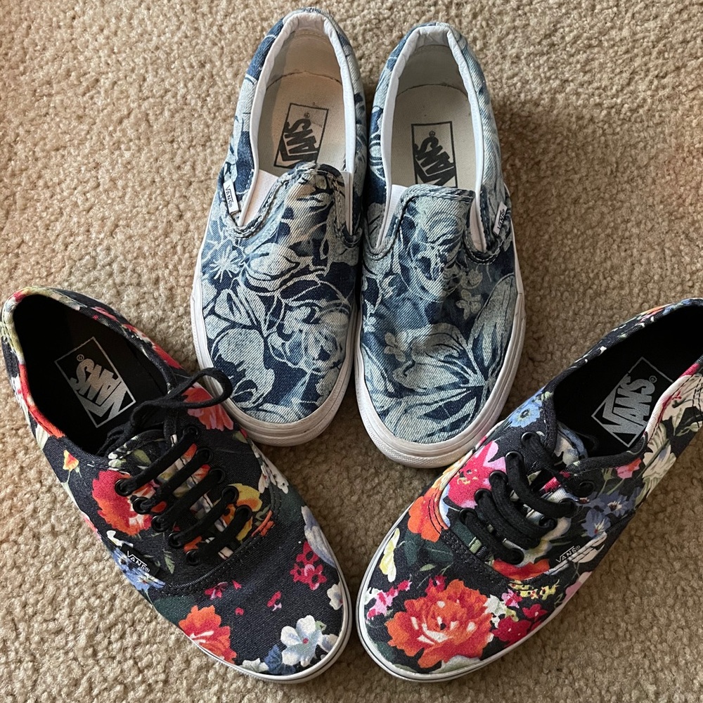 Vans Flower Shoes